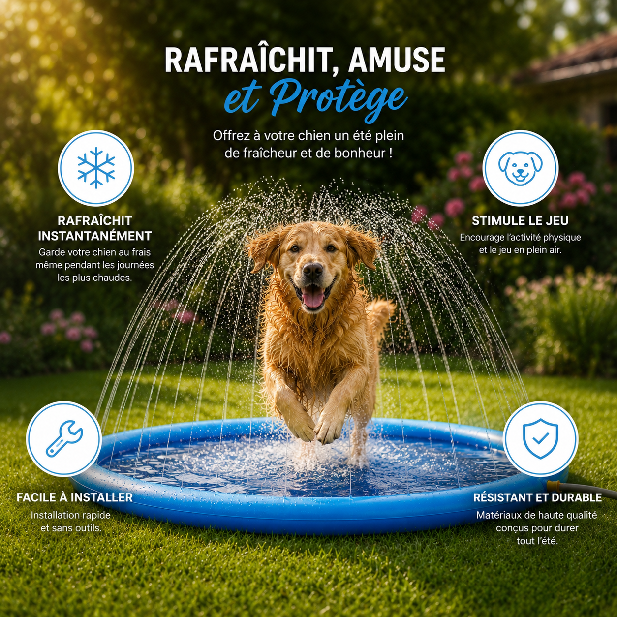 Splash Pad — Tapis Rafraîchissant